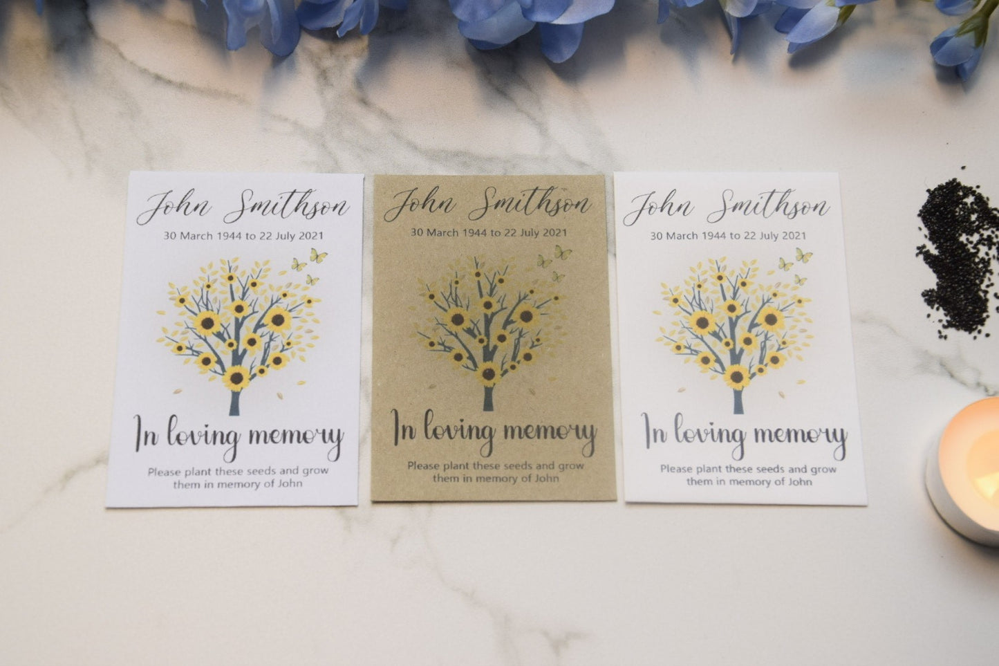 Sunflower Funeral Seeds Tree