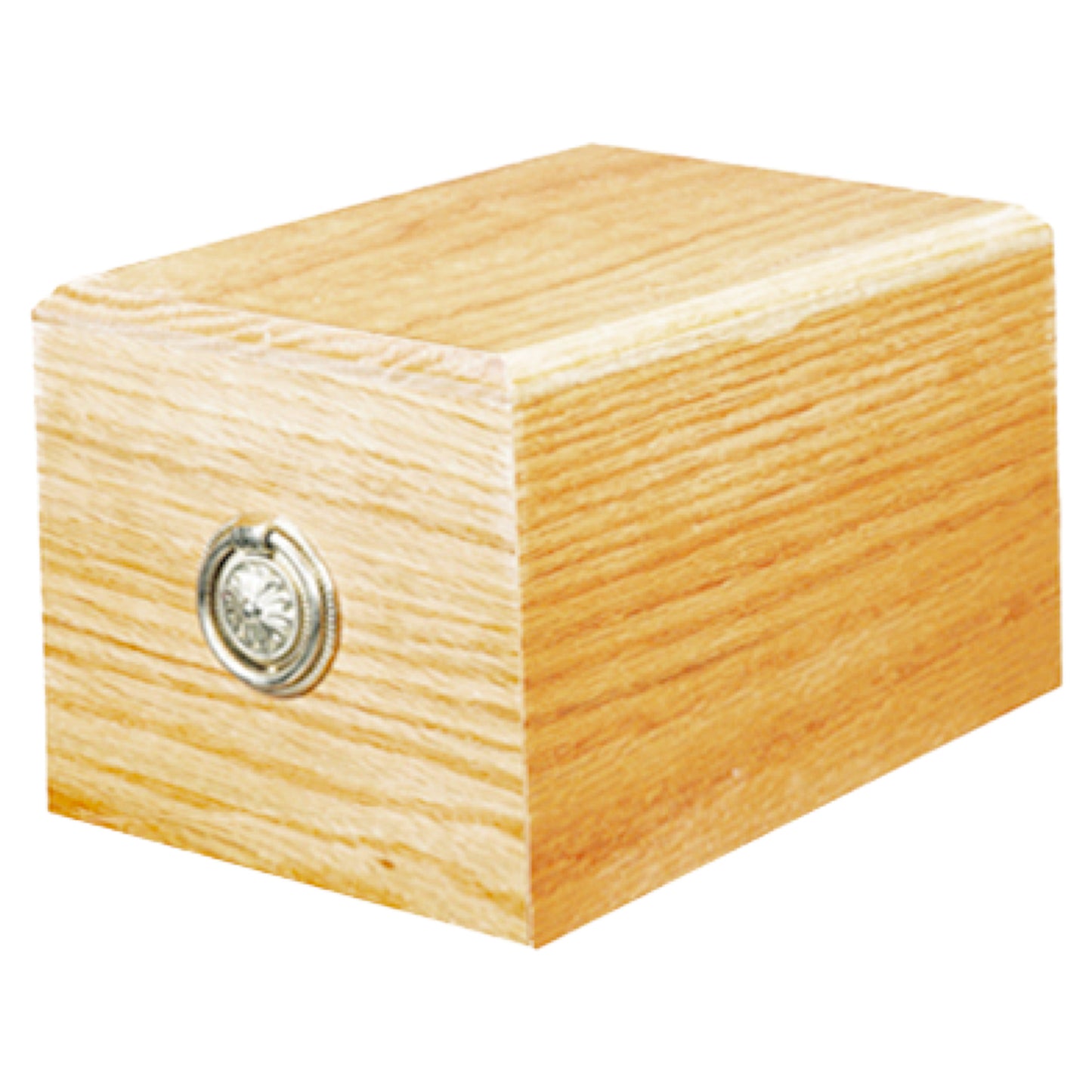Solid Oak Vault Cremation Ashes Casket