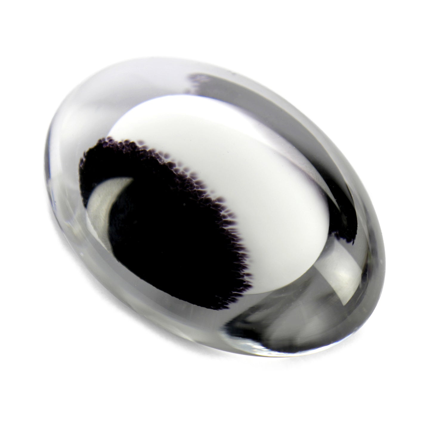 Hebden Pebble Black /White Keepsake Ashes Urn