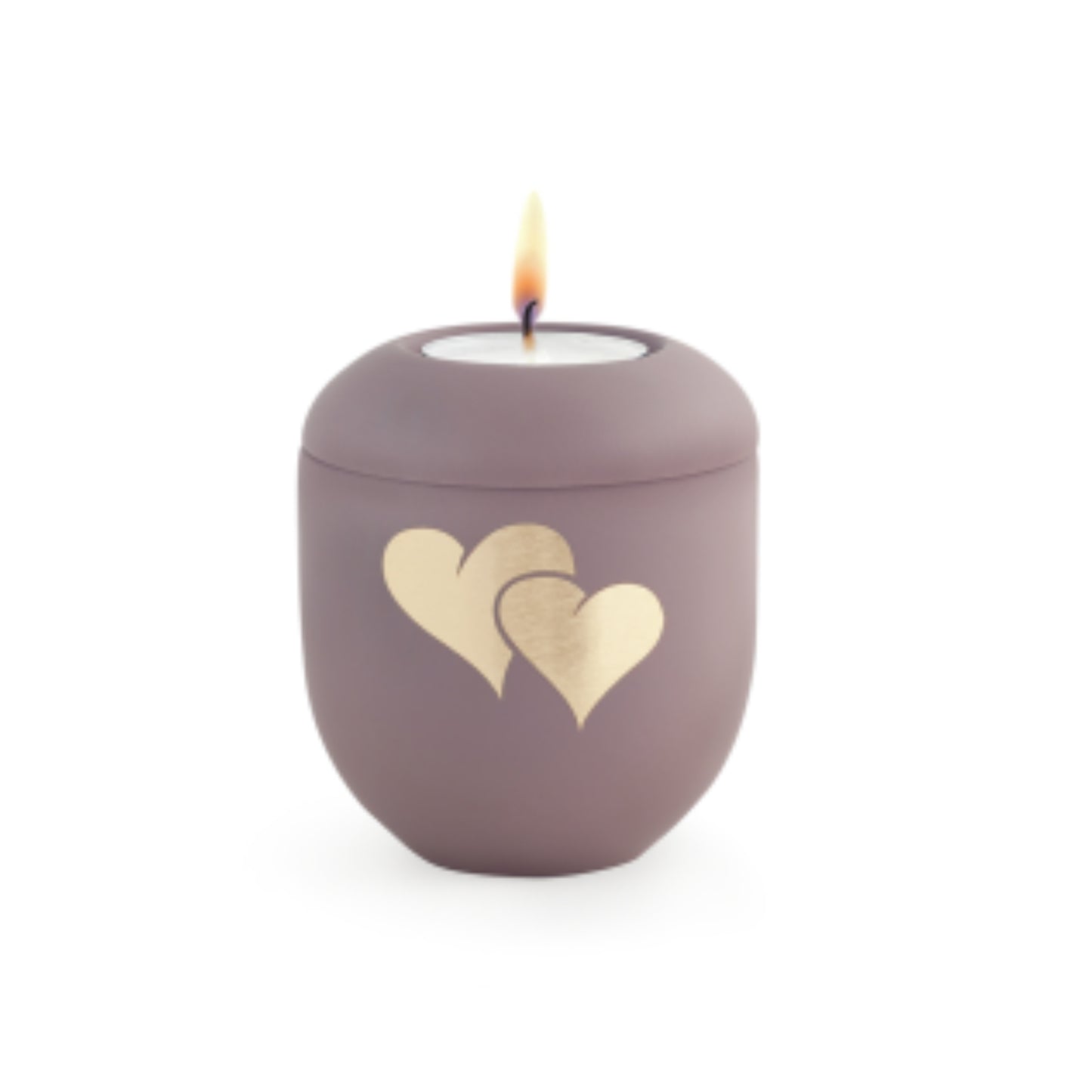 Darlington Dusky Pink Hearts Cremation Ashes Urn Keepsake