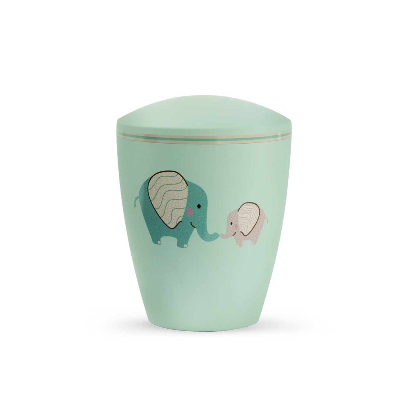 Eco Friendly Childrens Cremation Ashes Urn Green Elephant